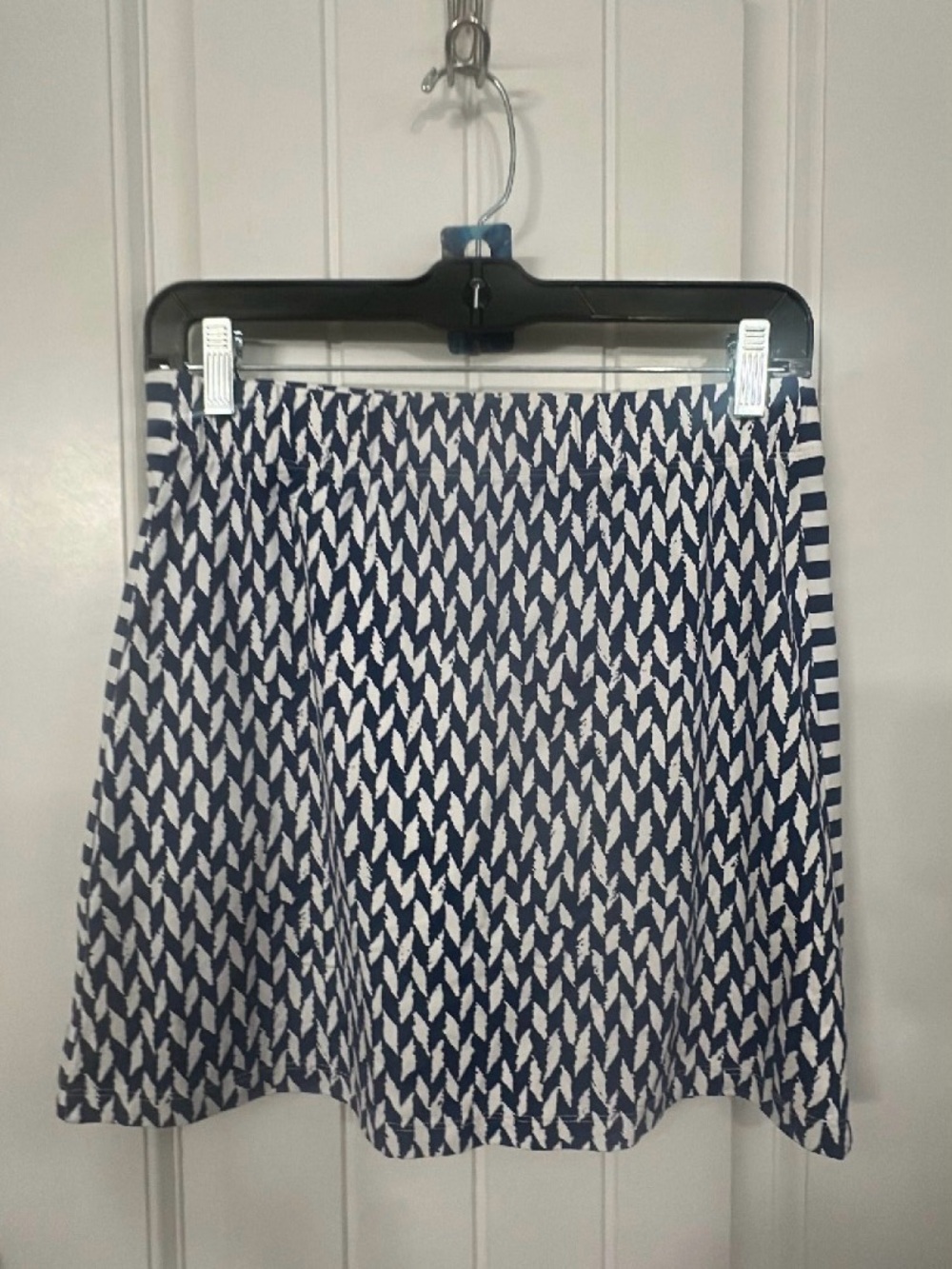 J.McLaughlin Navy White Geometric Chevron Athletic Skort Size XS